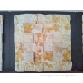 Yellow & White marble mosaic tile for wall